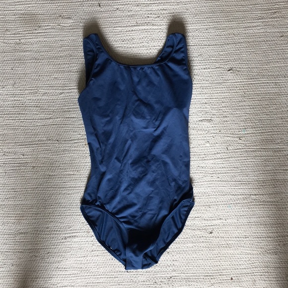 Other - Blue leotard with patterned mesh back Other - Blue leotard with patterned mesh back